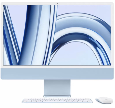 Моноблок Apple iMac 24" (M3 8C CPU, 10C GPU, 2023) 8 ГБ, 512 ГБ SSD, Синий   