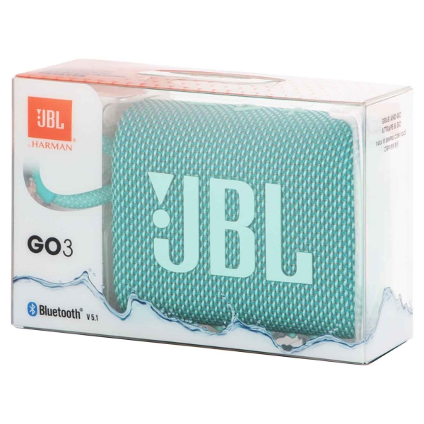 Купить портативная колонка jbl go 3 teal JBL в официальном магазине Apple, Samsung, Xiaomi. iPixel.ru Купить, заказ, кредит, рассрочка, отзывы,  характеристики, цена,  фотографии, в подарок.