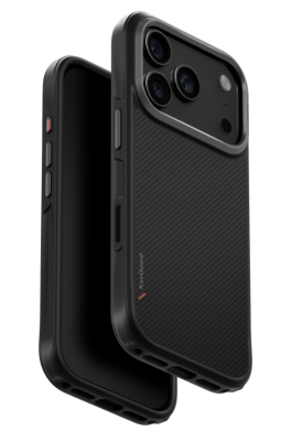 Uniq для iPhone 17 Pro чехол KEVA Kevlar Carbon Black (MagSafe)   