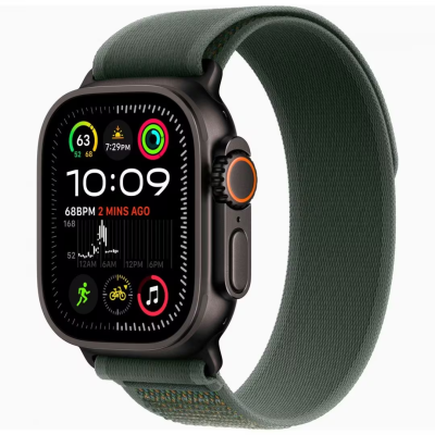 Смарт-часы Apple Watch Ultra 2 Black Titanium Case with Green Trail Loop   