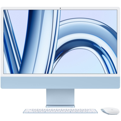 Моноблок Apple iMac 24” (M3 8C CPU, 10C GPU, 2023) 16ГБ, 512ГБ SSD, синий   