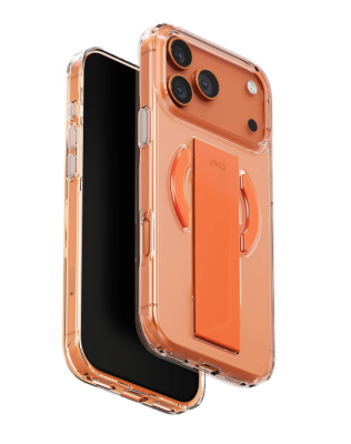 Uniq для iPhone 17 Pro чехол Heldro Air with FlexGrip Volt Orange (MagSafe)   