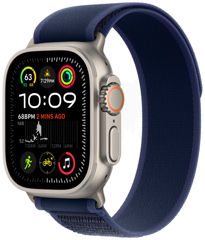 Купить смарт-часы apple watch ultra 2 natural titanium case with blue trail loop Apple Watch Ultra 2 в официальном магазине Apple, Samsung, Xiaomi. iPixel.ru Купить, заказ, кредит, рассрочка, отзывы,  характеристики, цена,  фотографии, в подарок.