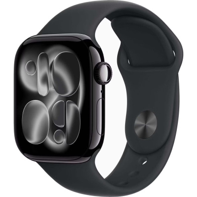 Смарт-часы Apple Watch Series 11, 42 мм, Jet Black Aluminum Case/Black Sport Band   