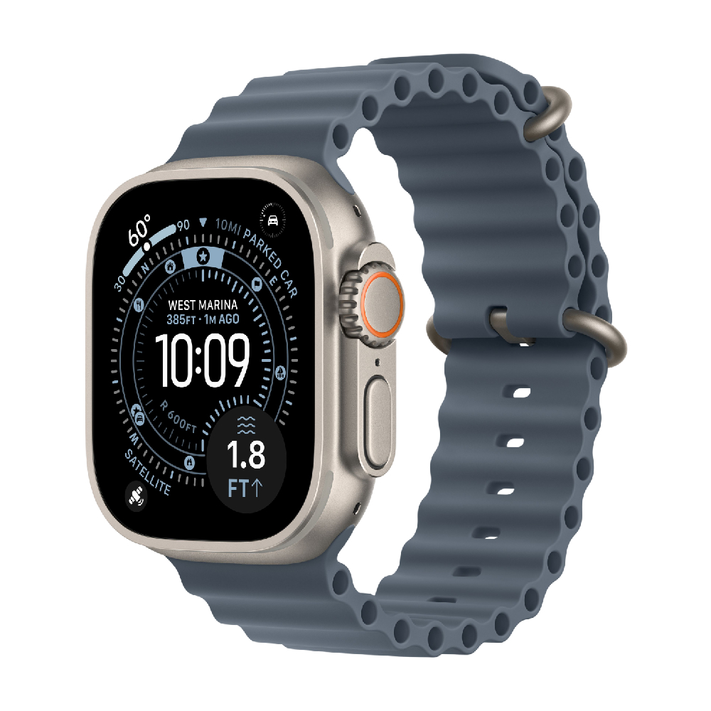 Купить смарт-часы apple watch ultra 3, 49 мм, natural titanium case/anchor blue ocean band Apple Watch Ultra 3 в официальном магазине Apple, Samsung, Xiaomi. iPixel.ru Купить, заказ, кредит, рассрочка, отзывы,  характеристики, цена,  фотографии, в подарок.