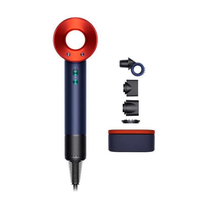Купить фен dyson supersonic hd15 prussian blue/topaz orange Фены в официальном магазине Apple, Samsung, Xiaomi. iPixel.ru Купить, заказ, кредит, рассрочка, отзывы,  характеристики, цена,  фотографии, в подарок.