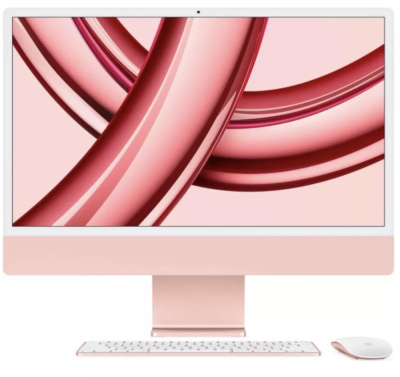 Моноблок Apple iMac 24" (M3 8C CPU, 10C GPU, 2023) 8 ГБ, 256 ГБ SSD, Розовый   