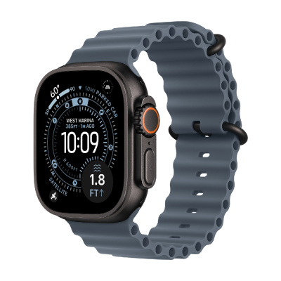 Смарт-часы Apple Watch Ultra 3, 49 мм, Black Titanium Case/Anchor Blue Ocean Band   