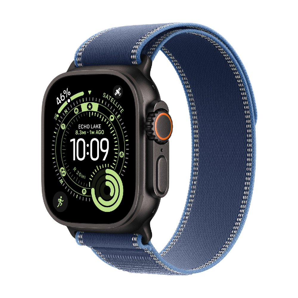 Купить смарт-часы apple watch ultra 3, 49 мм, black titanium case/blue/bright blue trail loop Apple Watch Ultra 3 в официальном магазине Apple, Samsung, Xiaomi. iPixel.ru Купить, заказ, кредит, рассрочка, отзывы,  характеристики, цена,  фотографии, в подарок.