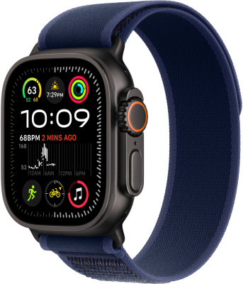 Смарт-часы Apple Watch Ultra 2 Black Titanium Case with Blue Trail Loop   