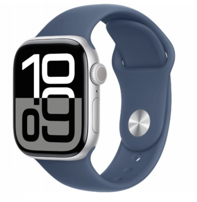 Смарт-часы Apple Watch Series 10 42mm Silver Aluminum Case/Denim Sport Band   