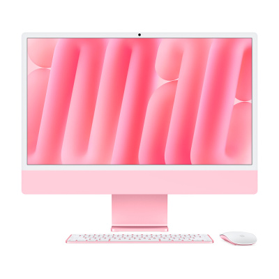 Моноблок Apple iMac 24" М4 (2024), 8 CPU/8 GPU, 24ГБ/256 ГБ, Pink   