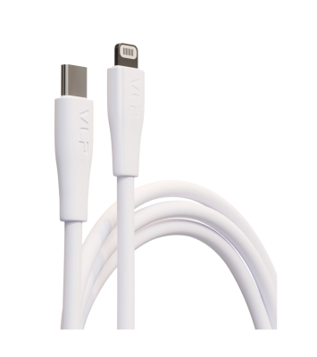 Дата-кабель VLP LITE Color Line USB-C to Lightning, 27W, 1м, белый   