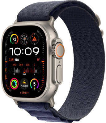 Смарт-часы Apple Watch Ultra 2 Natural Titanium Case with Navy Alpine Loop   