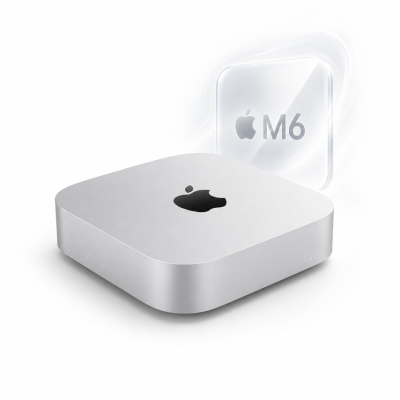 Apple Mac Mini M6 (2026), 12CPU/12GPU, Gigabit Ethernet, 16/256ГБ, Silver   
