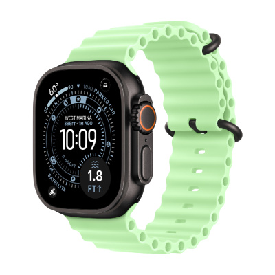 Смарт-часы Apple Watch Ultra 3, 49 мм, Black Titanium Case/Neon Green Ocean Band   