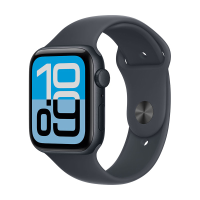 Смарт-часы Apple Watch SE 3, 2025, 44 мм, Midnight Aluminum Case/Midnight Sport Band   