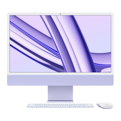 Моноблок Apple iMac 24" (M3 8C CPU, 10C GPU, 2023) 8 ГБ, 256 ГБ SSD, Фиолетовый   