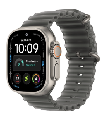 Смарт-часы Apple Watch Ultra 4 (2026) 49mm Natural Titanium Case with Translucent Black Ocean Band   