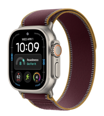 Смарт-часы Apple Watch Ultra 4 (2026) 49mm Natural Titanium Case with Burgundy Trail Loop   