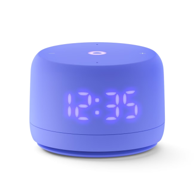 Умная колонка Новая Yandex Станция Лайт 2 с часами с Алисой на YaGPT фиолетовая   