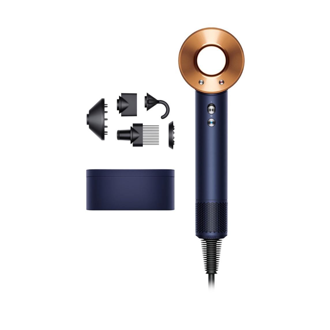 Купить фен dyson supersonic hd-08 prussian blue/cooper Фены в официальном магазине Apple, Samsung, Xiaomi. iPixel.ru Купить, заказ, кредит, рассрочка, отзывы,  характеристики, цена,  фотографии, в подарок.