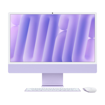 Моноблок Apple iMac 24" М4 (2024), 8 CPU/8 GPU, 24ГБ/512 ГБ, Purple   
