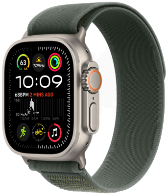 Смарт-часы Apple Watch Ultra 2 Natural Titanium Case with Green Trail Loop   