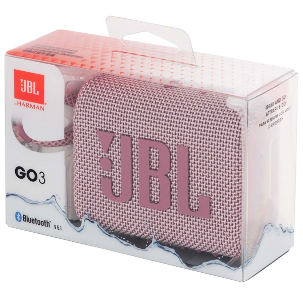 Купить портативная колонка jbl go 3 pink JBL в официальном магазине Apple, Samsung, Xiaomi. iPixel.ru Купить, заказ, кредит, рассрочка, отзывы,  характеристики, цена,  фотографии, в подарок.