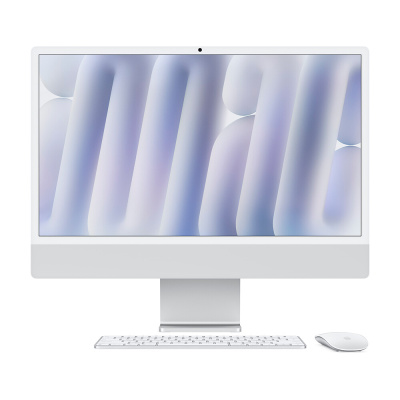 Моноблок Apple iMac 24" М4 (2024), 8 CPU/8 GPU, 24ГБ/512 Гб, Silver   