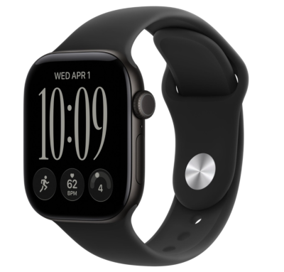 Смарт-часы Apple Watch Series 12, 46 mm, Black Aluminum, Black Sport Band   