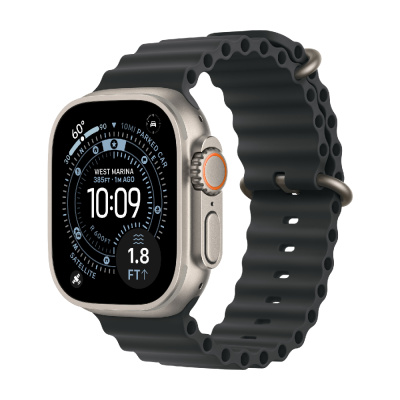 Смарт-часы Apple Watch Ultra 3, 49 мм, Natural Titanium Case/Black Ocean Band    Смарт-часы Apple Watch Ultra 3, 49 мм, Natural Titanium Case/Black Ocean Band
