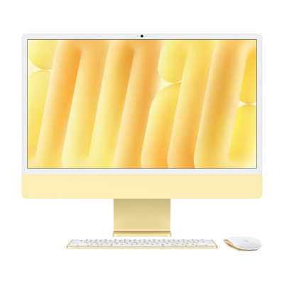 Моноблок Apple iMac 24" М4 (2024), 10CPU/10GPU, 24ГБ/1 ТБ, Yellow   