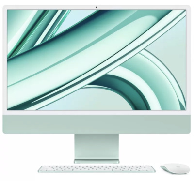 Моноблок Apple iMac 24" (M3 8C CPU, 8C GPU, 2023) 8 ГБ, 256 ГБ SSD, Зеленый   