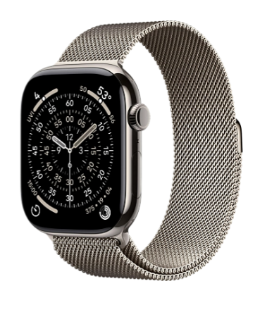 Купить смарт-часы apple watch series 11, 46 мм, natural titanium case/milanese loop Apple Watch 11 в официальном магазине Apple, Samsung, Xiaomi. iPixel.ru Купить, заказ, кредит, рассрочка, отзывы,  характеристики, цена,  фотографии, в подарок.