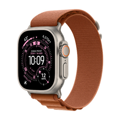 Смарт-часы Apple Watch Ultra 3, 49 мм, Natural Titanium Case/Terra Cotta Alpine Loop   