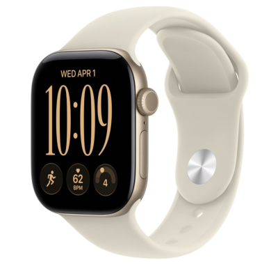 Смарт-часы Apple Watch Series 12, 42 mm, Light Gold Aluminum, Sand Sport Band   