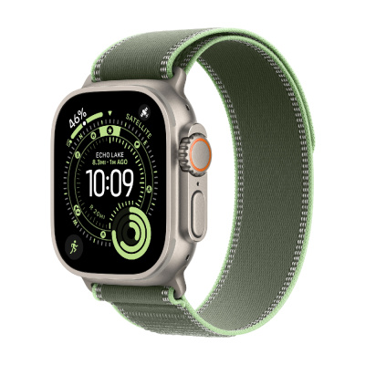 Смарт-часы Apple Watch Ultra 3, 49 мм, Natural Titanium Case/Green/Neon Trail Loop   
