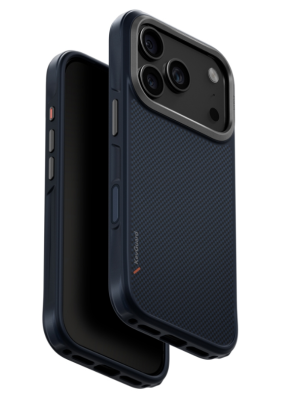 Uniq для iPhone 17 Pro чехол KEVA Kevlar Trance Blue (MagSafe)   