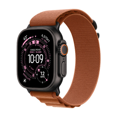 Смарт-часы Apple Watch Ultra 3, 49 мм, Black Titanium Case/Terra Cotta Alpine Loop   