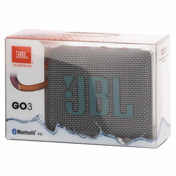 Купить портативная колонка jbl go 3 grey JBL в официальном магазине Apple, Samsung, Xiaomi. iPixel.ru Купить, заказ, кредит, рассрочка, отзывы,  характеристики, цена,  фотографии, в подарок.